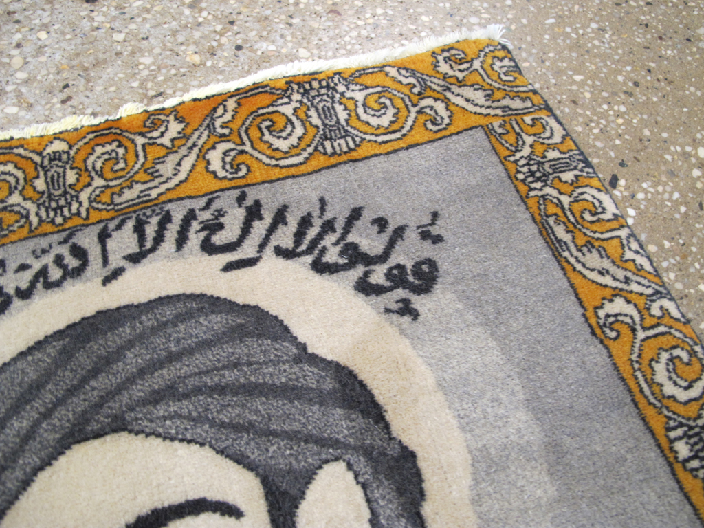 Persian Pictorial Tabriz Rug, No.26763 - Staging