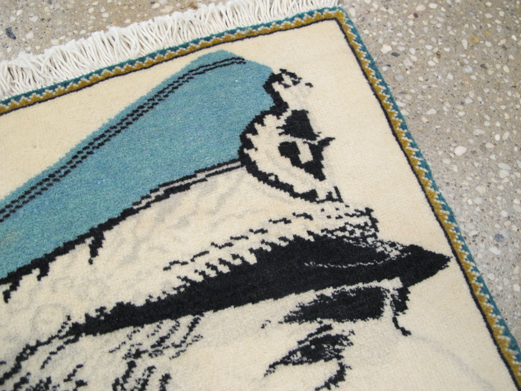 Persian Tabriz Pictorial Rug, No.26764 - Staging