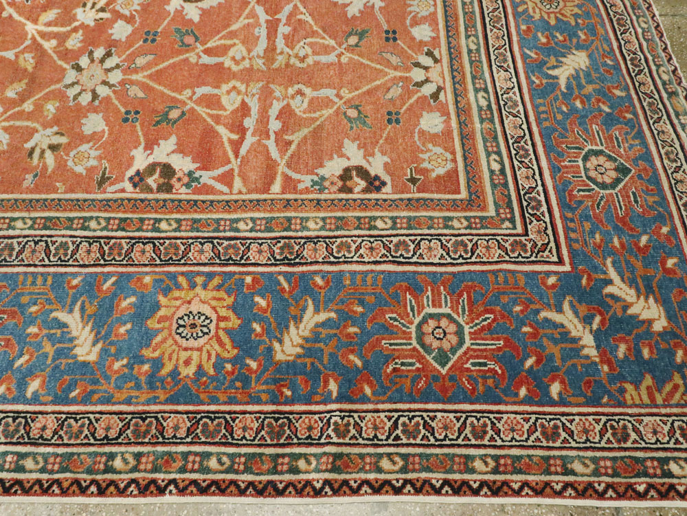 Antique Persian Mahal Large Square Carpet, No.26769 - Staging