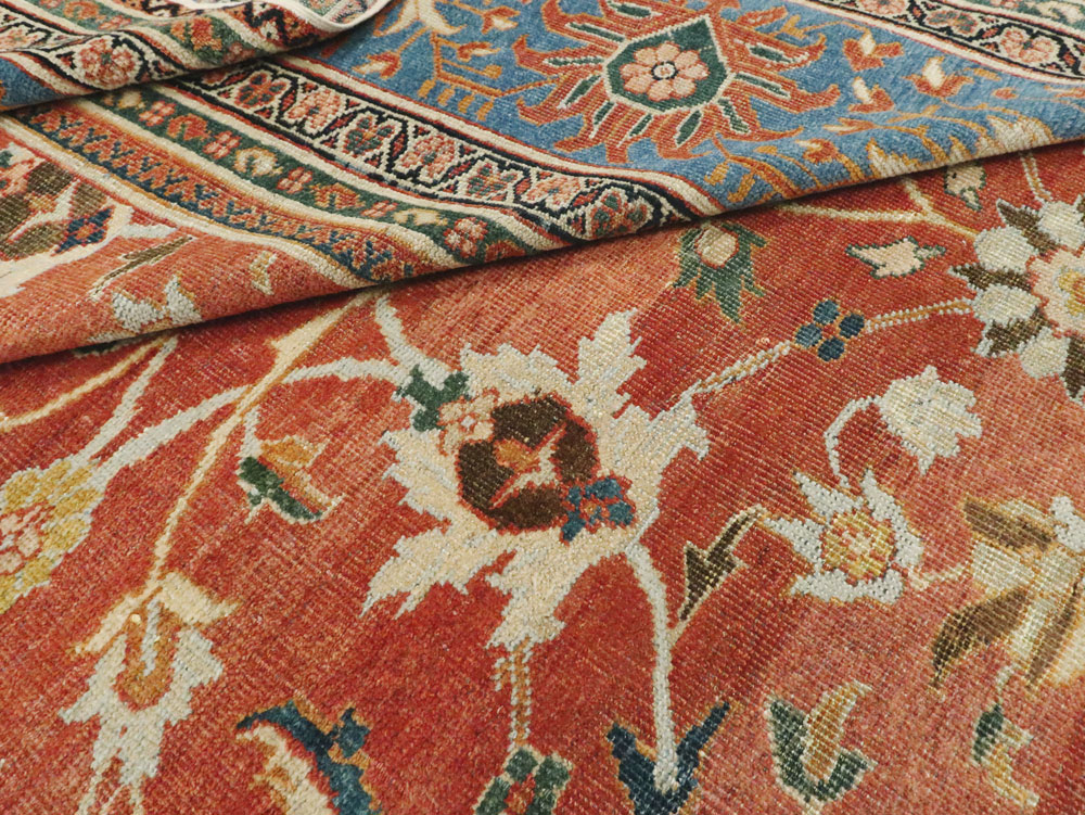 Antique Persian Mahal Large Square Carpet, No.26769 - Staging