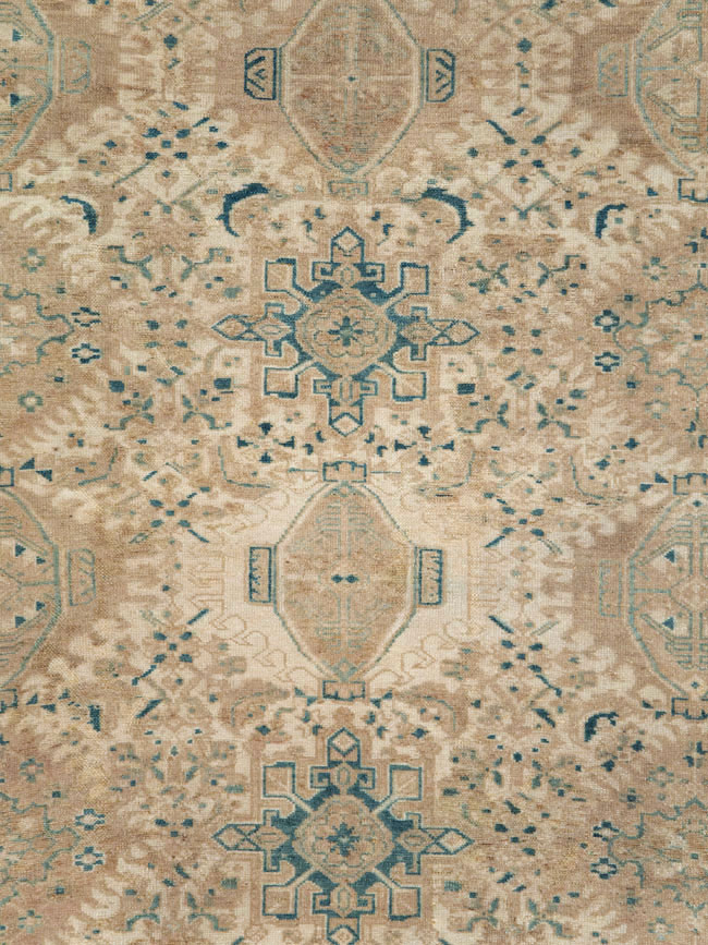 Vintage Persian Karajeh Small Room Size Carpet, No.26772 - Staging