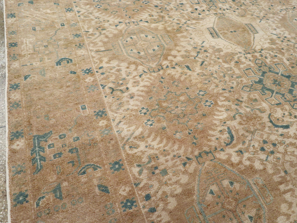 Vintage Persian Karajeh Small Room Size Carpet, No.26772 - Staging