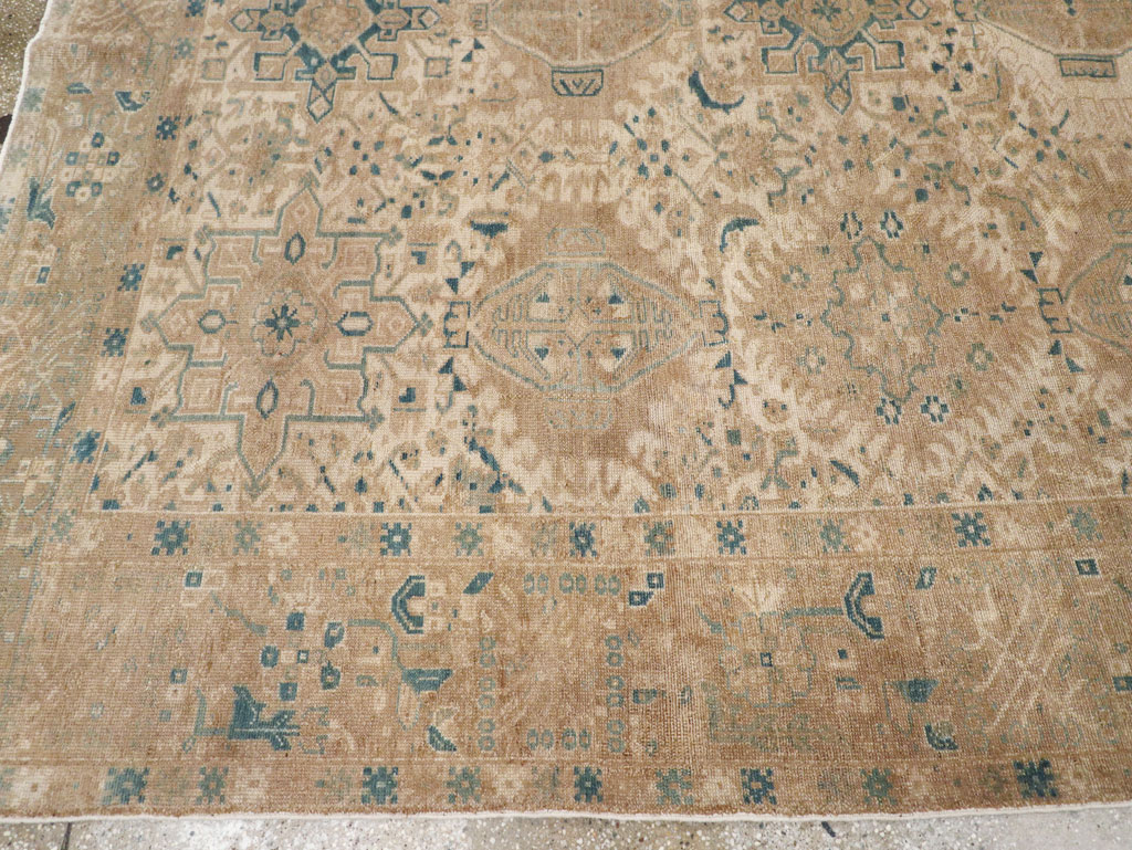 Vintage Persian Karajeh Small Room Size Carpet, No.26772 - Staging