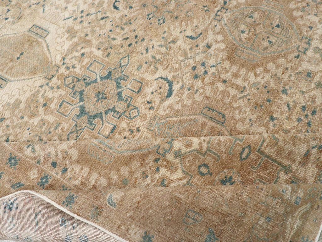 Vintage Persian Karajeh Small Room Size Carpet, No.26772 - Staging