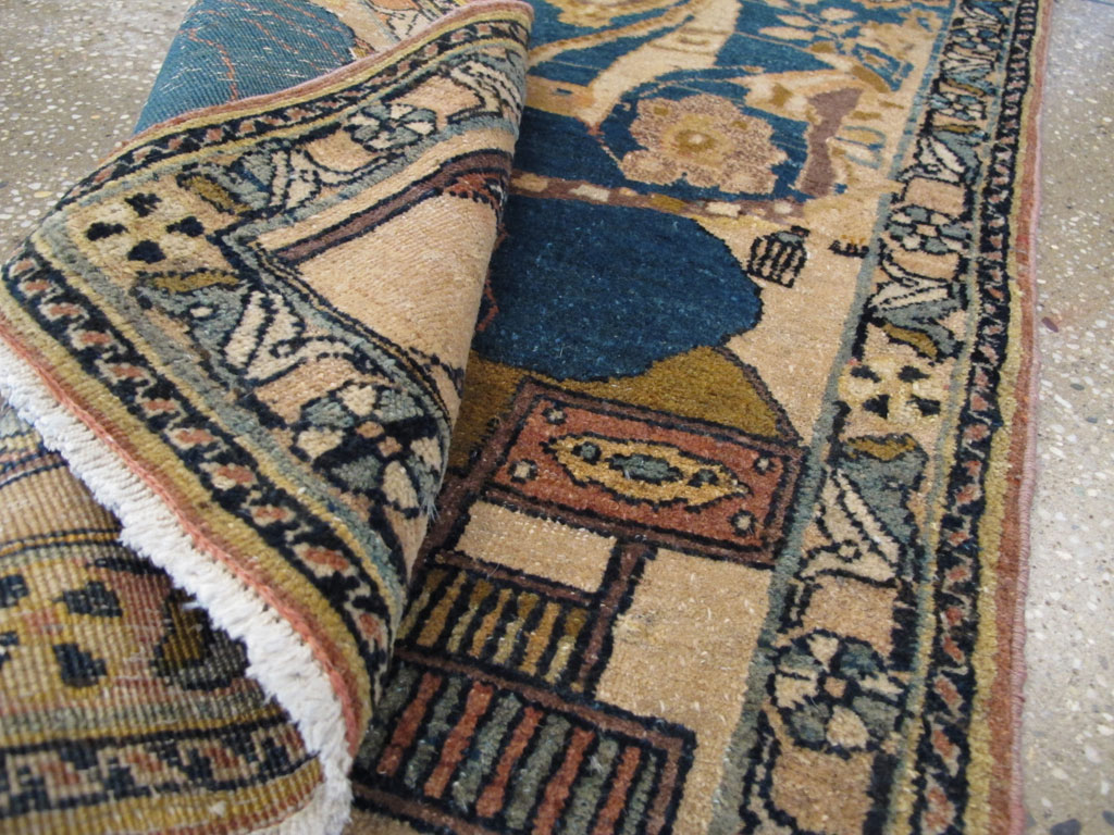 Antique Persian Tabriz Pictorial Rug, No.26782 - Staging