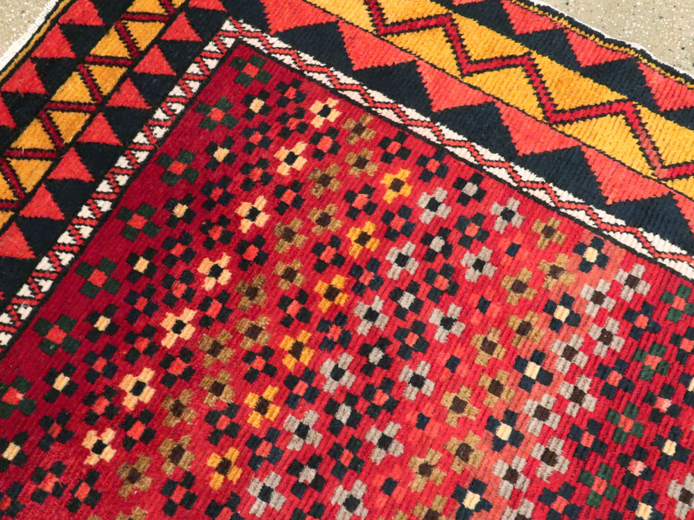 Vintage Persian Gabbeh Rug, No.26797 - Staging