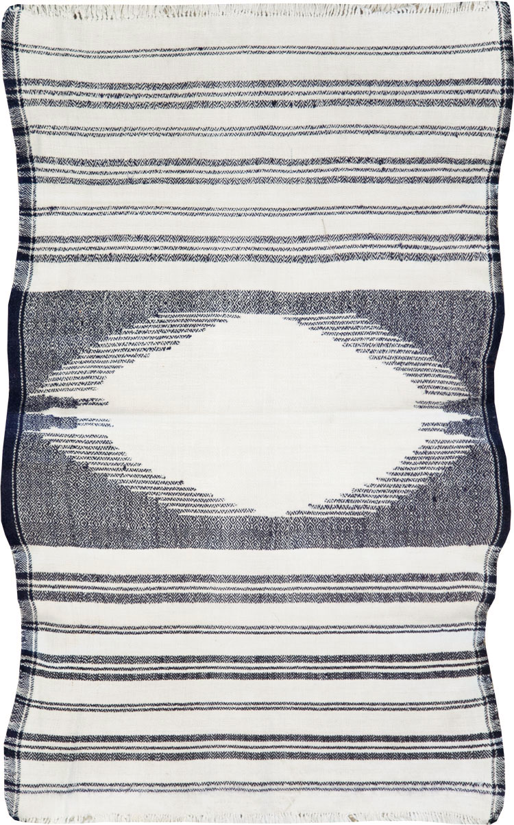 Vintage Persian Textile Flatweave, No.26801 - Staging