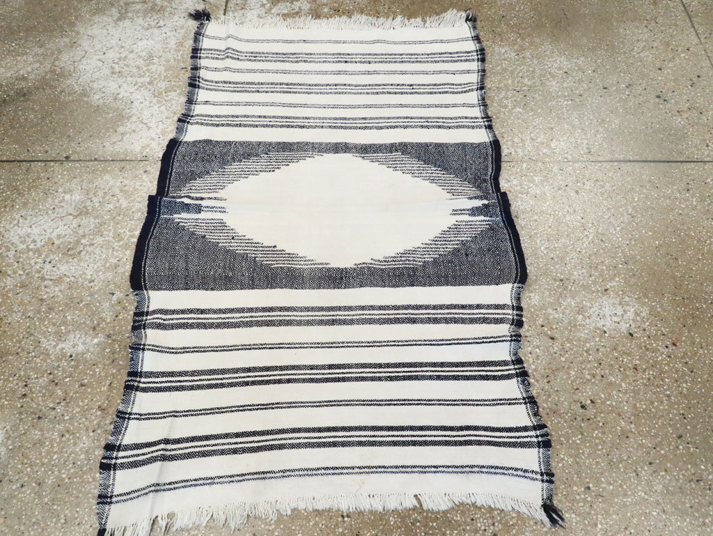 Vintage Persian Textile Flatweave, No.26801 - Staging