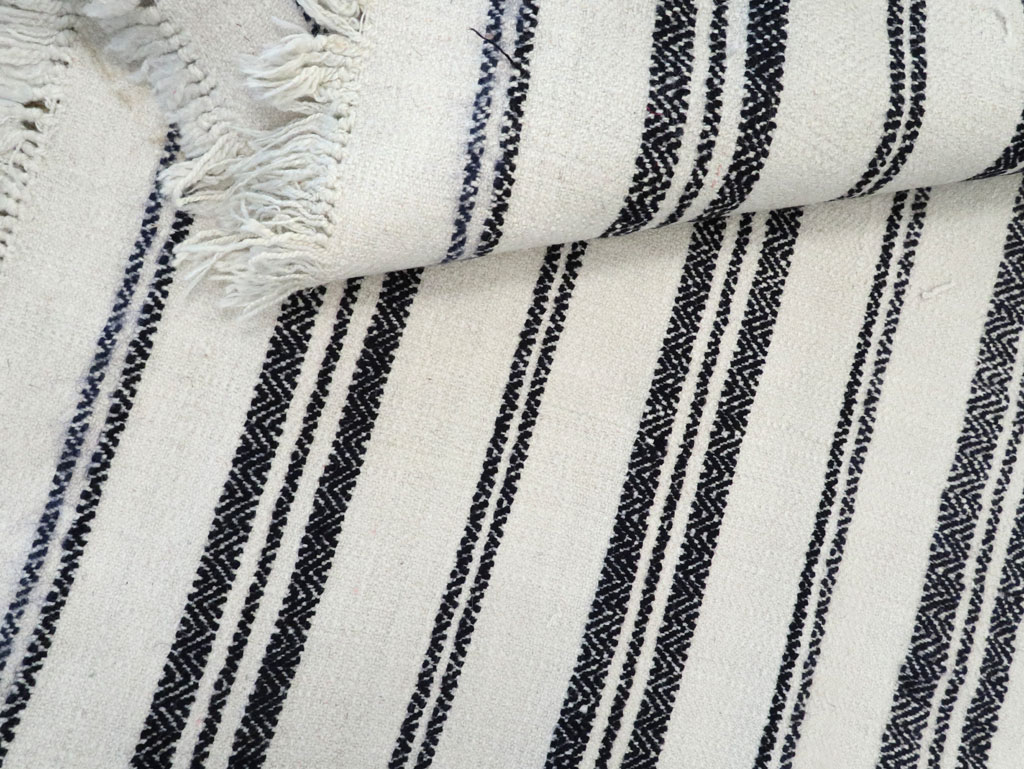 Vintage Persian Textile Flatweave, No.26801 - Staging