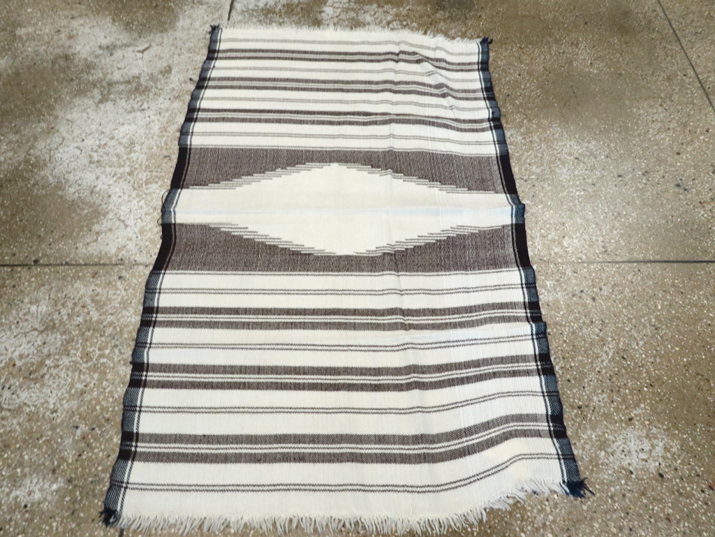 Vintage Persian Textile Flatweave, No.26802 - Staging