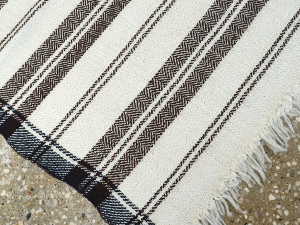 Vintage Persian Textile Flatweave, No.26802 - Staging