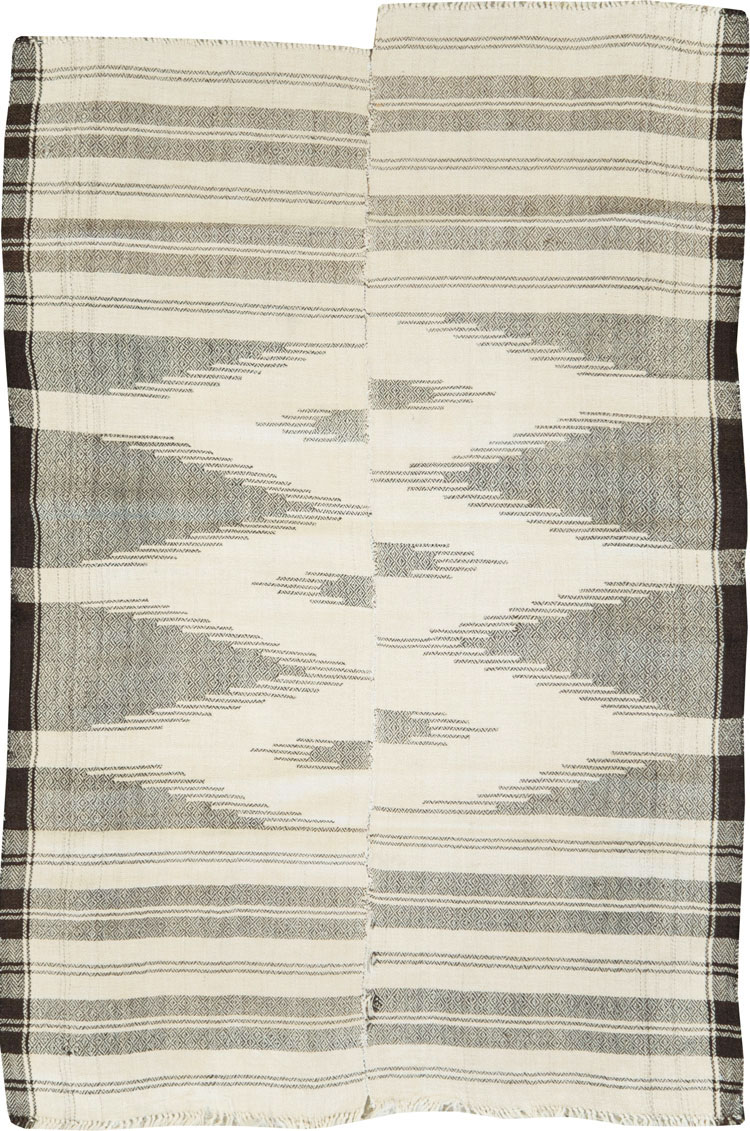 Vintage Persian Textile Flatweave, No.26804 - Staging