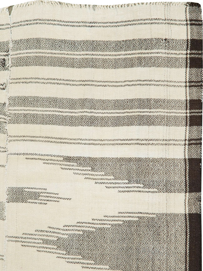 Vintage Persian Textile Flatweave, No.26804 - Staging