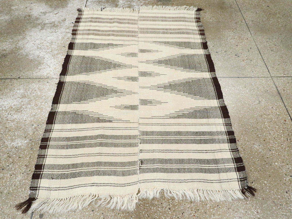 Vintage Persian Textile Flatweave, No.26804 - Staging