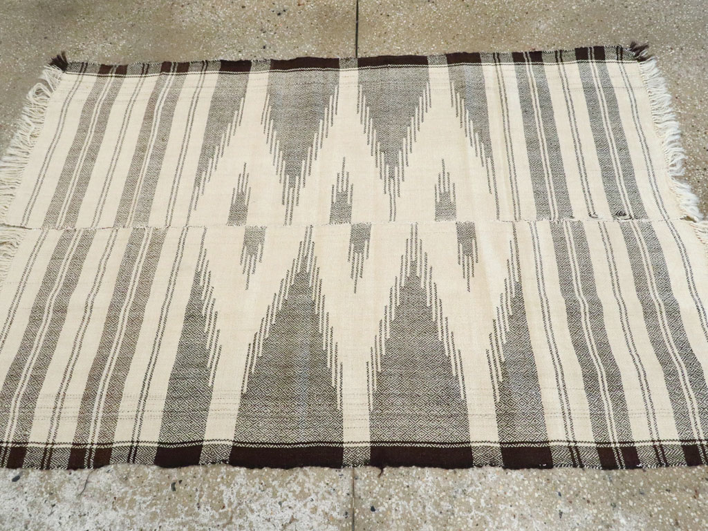 Vintage Persian Textile Flatweave, No.26804 - Staging