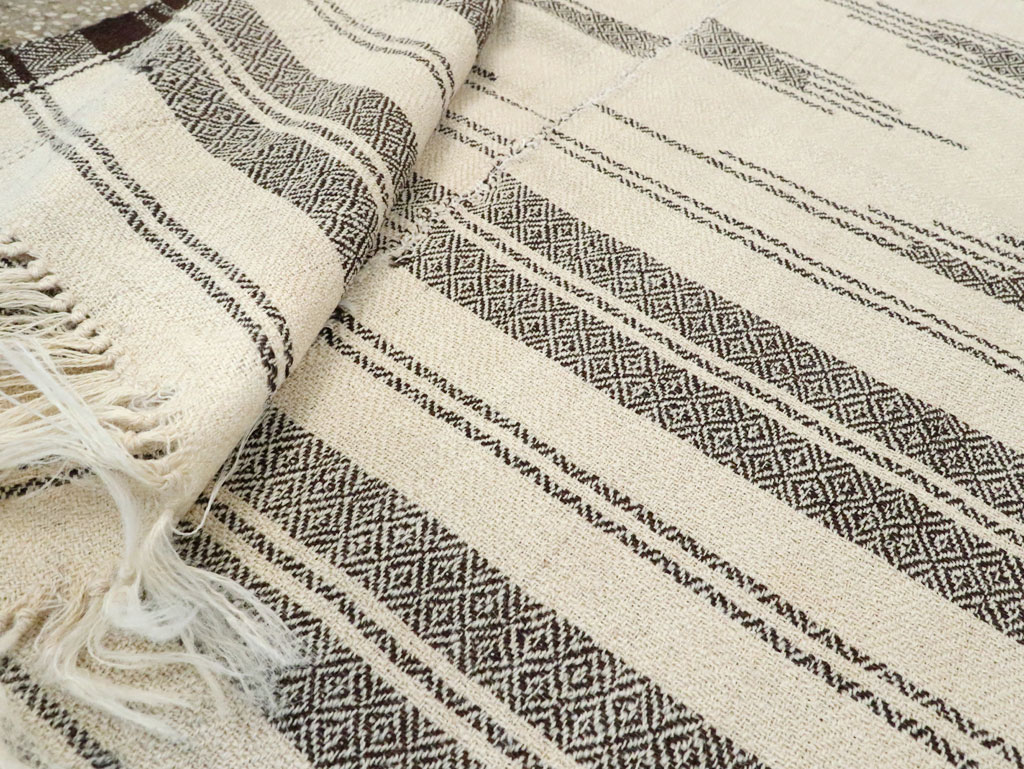 Vintage Persian Textile Flatweave, No.26804 - Staging