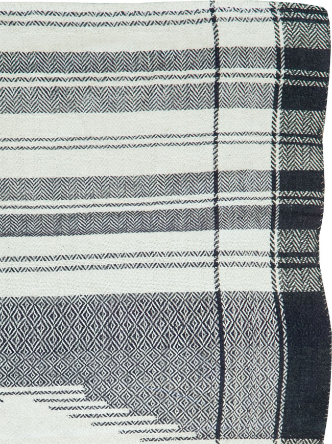 Vintage Persian Textile Flatweave, No.26807 - Staging