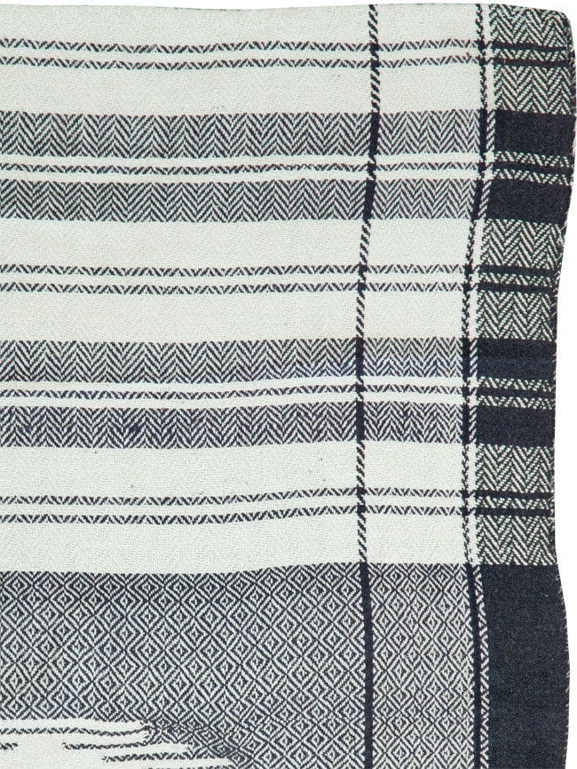 Vintage Persian Textile Flatweave, No.26807 - Staging