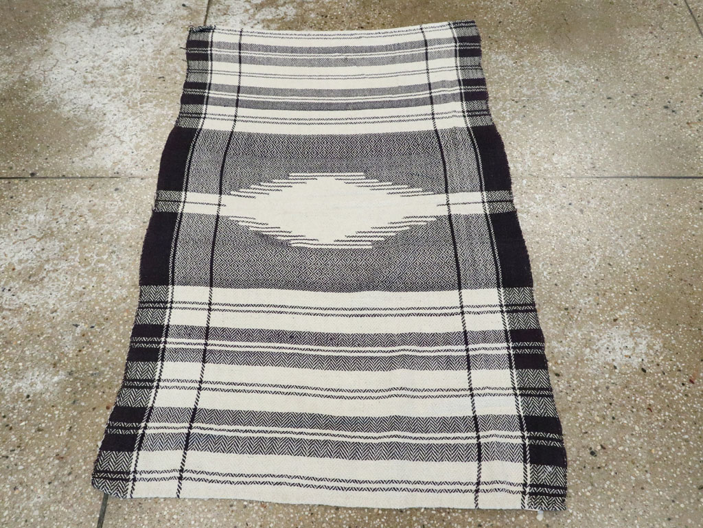 Vintage Persian Textile Flatweave, No.26807 - Staging