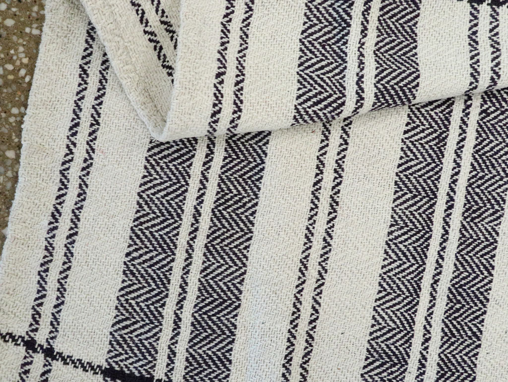 Vintage Persian Textile Flatweave, No.26807 - Staging