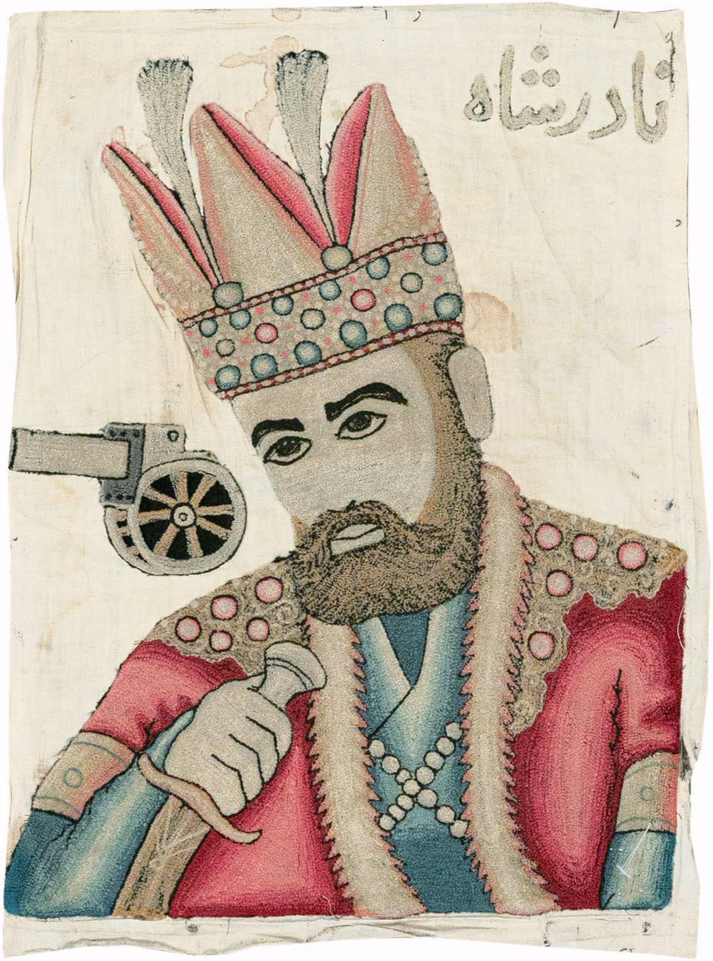 Vintage Persian Pictorial Textile , No.26809 - Staging