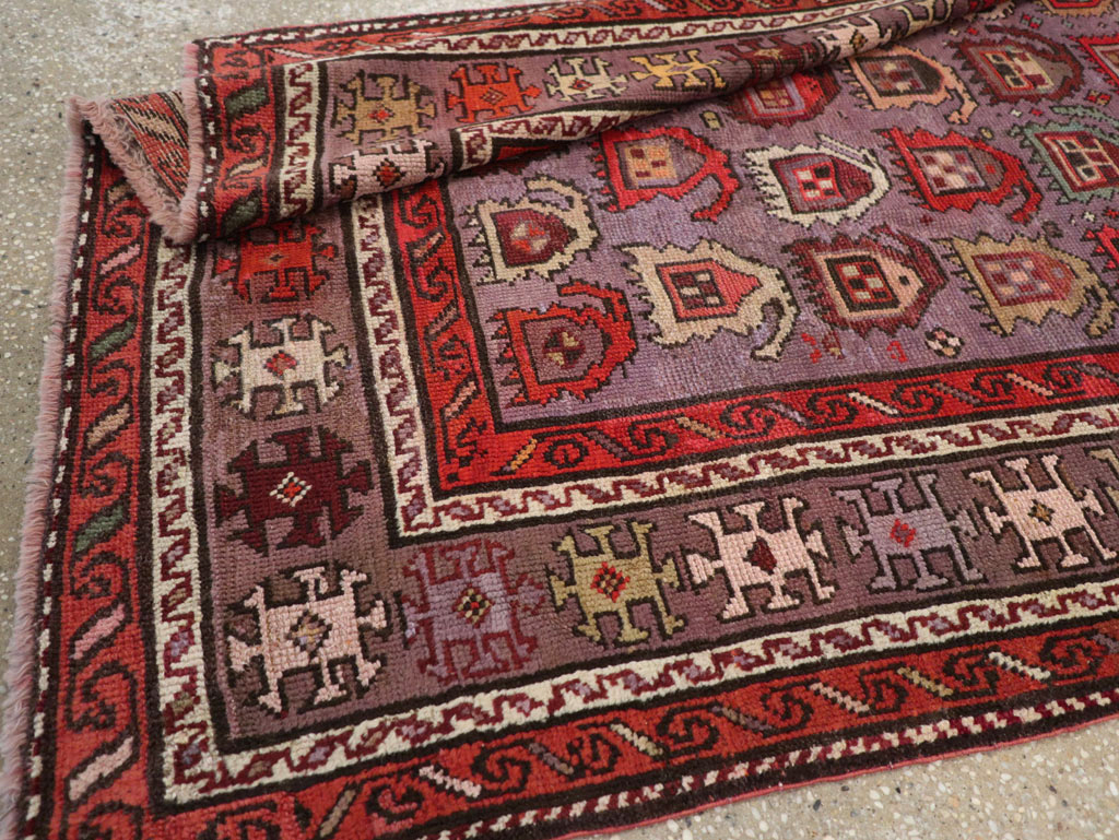 Antique Caucasian Accent Rug, No.26821 - Staging