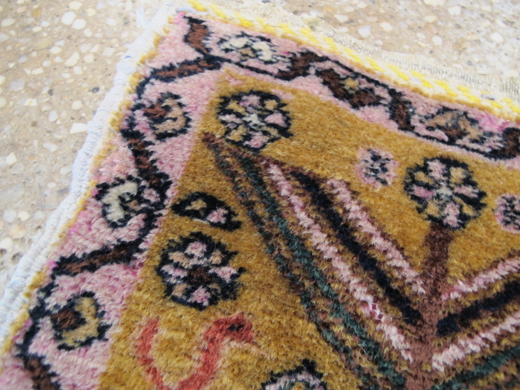 Vintage Persian Gabbeh Tribal Throw Rug, No.26825 - Staging