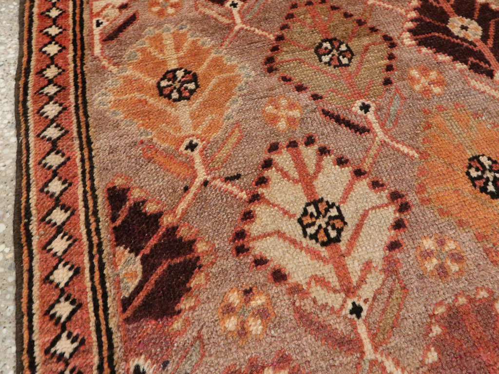 Vintage Persian Malayer Throw Rug, No.26828 - Staging