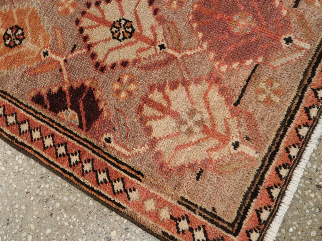 Vintage Persian Malayer Throw Rug, No.26828 - Staging