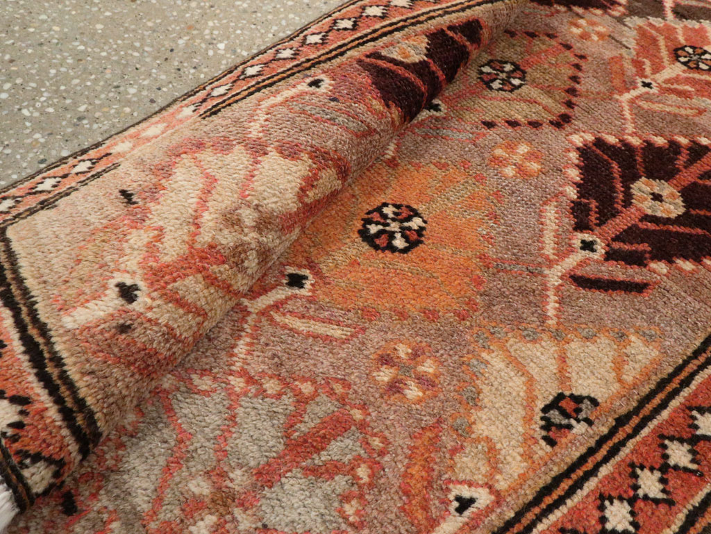 Vintage Persian Malayer Throw Rug, No.26828 - Staging