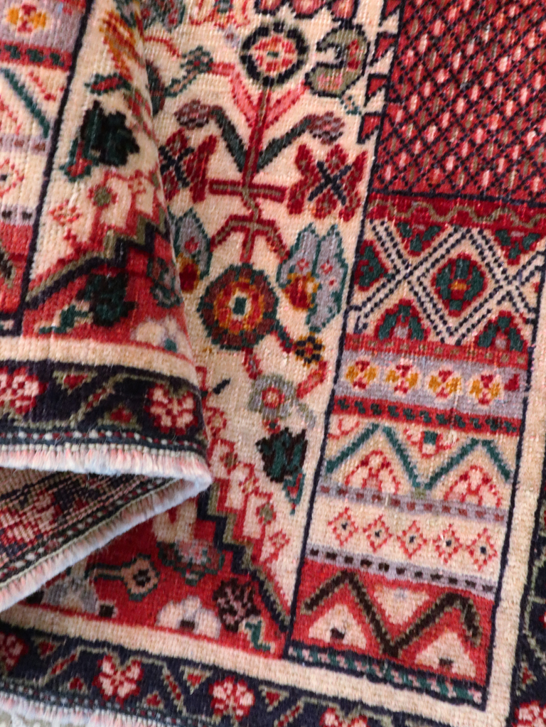 Vintage Persian Afshar Rug, No.26830 - Staging