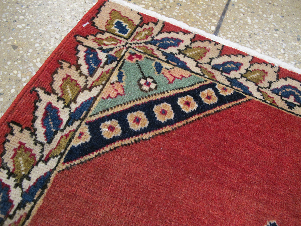 Vintage Persian Tabriz Pictorial Rug, No.26833 - Staging