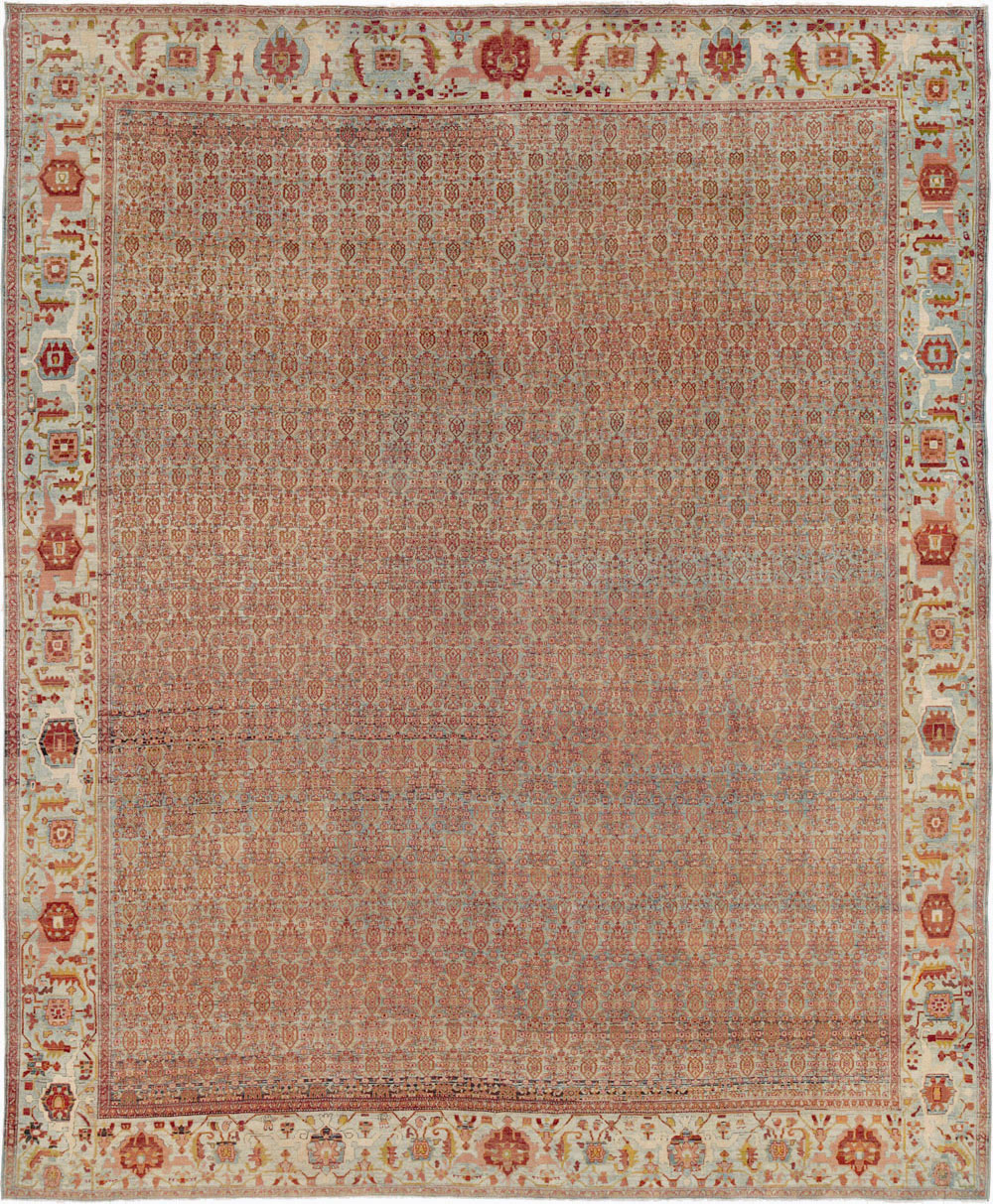 Antique Senneh Malayer Rug, No.26835 - Staging