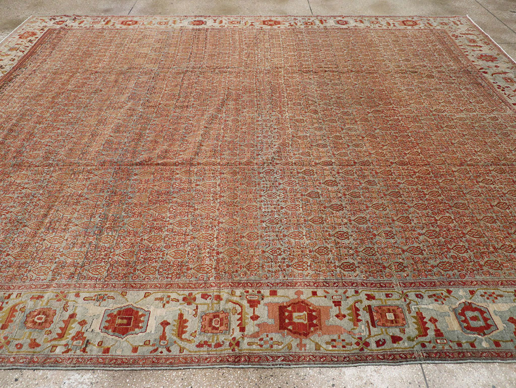 Antique Senneh Malayer Rug, No.26835 - Staging