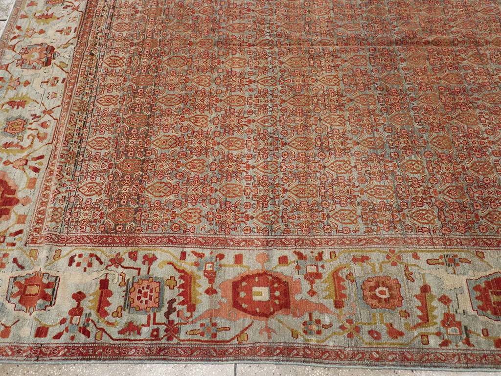 Antique Senneh Malayer Rug, No.26835 - Staging