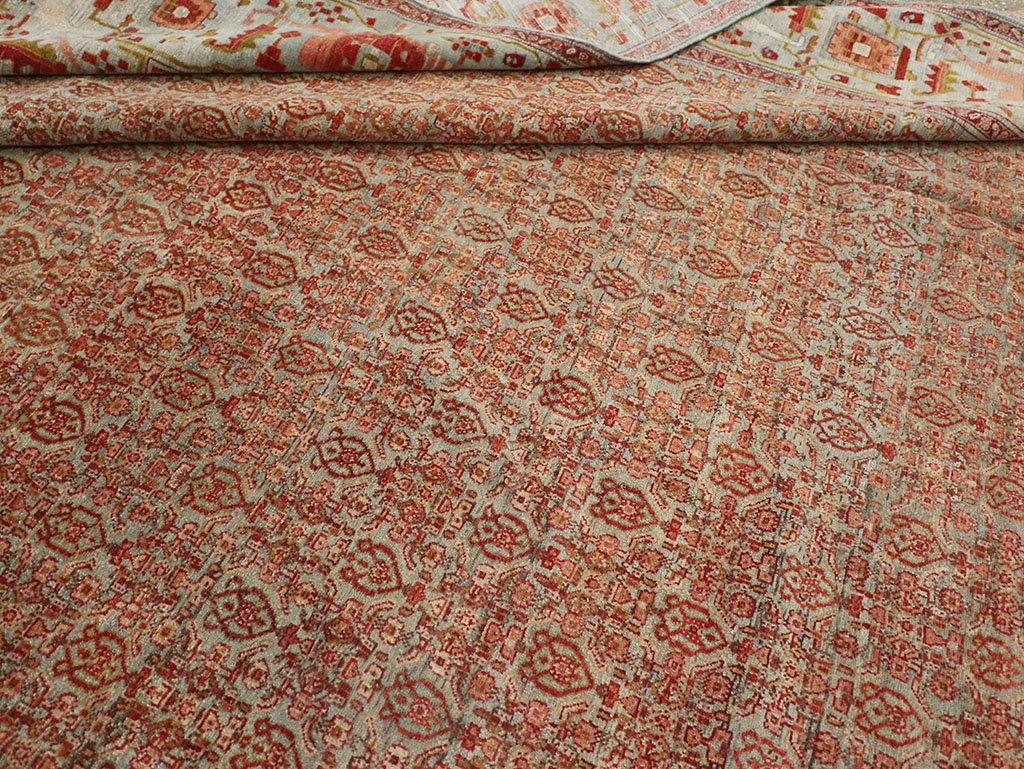 Antique Senneh Malayer Rug, No.26835 - Staging