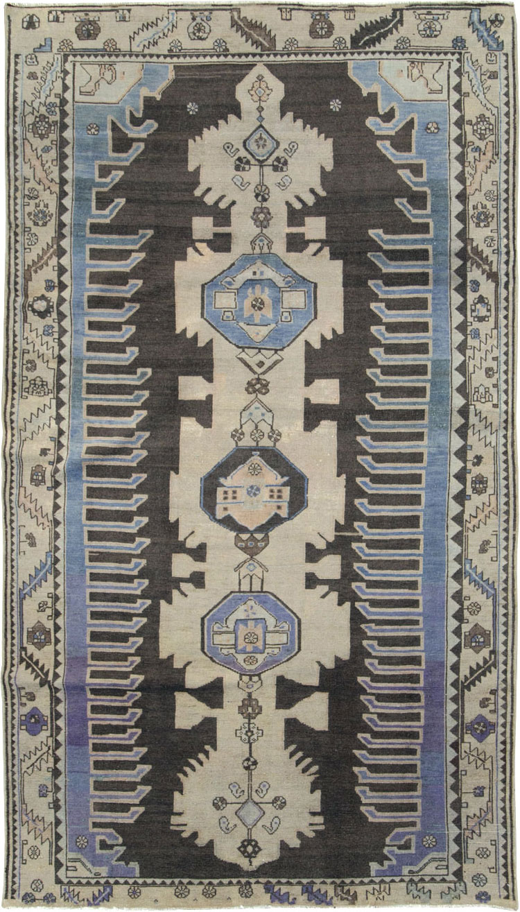 Vintage Persian Malayer Gallery Rug, No.26837 - Staging