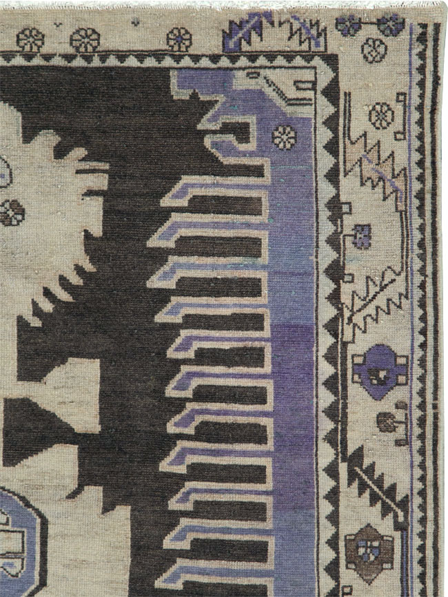 Vintage Persian Malayer Gallery Rug, No.26837 - Staging