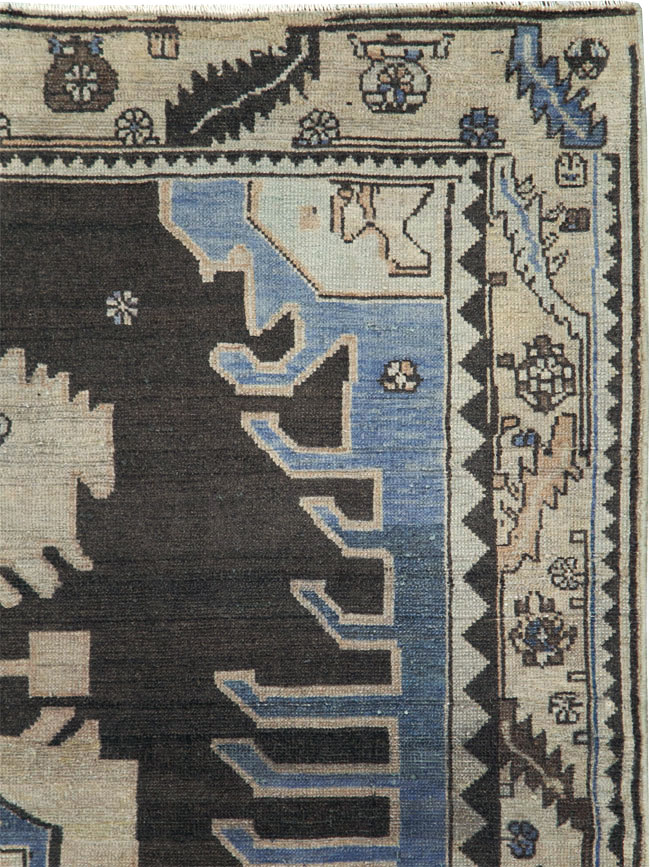 Vintage Persian Malayer Gallery Rug, No.26837 - Staging