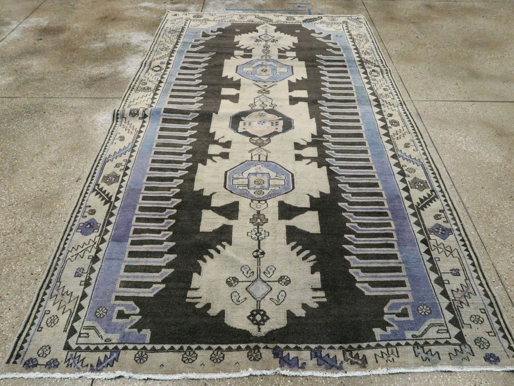 Vintage Persian Malayer Gallery Rug, No.26837 - Staging