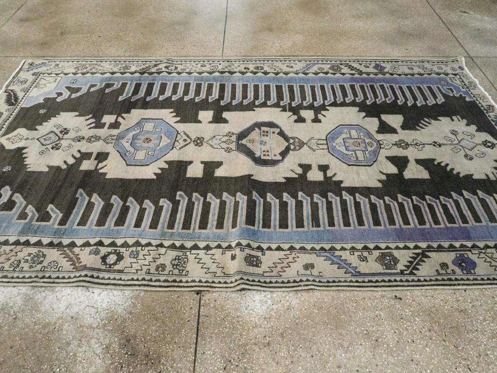 Vintage Persian Malayer Gallery Rug, No.26837 - Staging