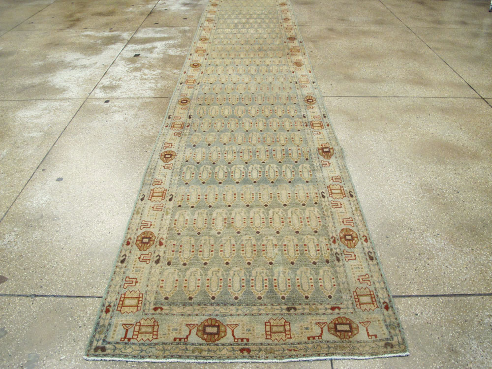 Antique Persian Malayer Runner (Pair: 1 of 2), No.26850 - Staging