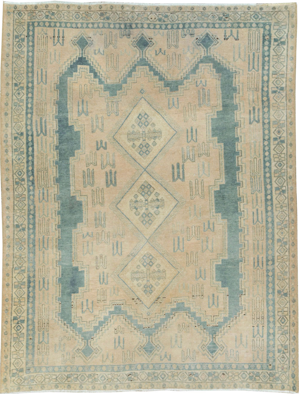 Vintage Persian Afshar Accent Rug, No.26851 - Staging