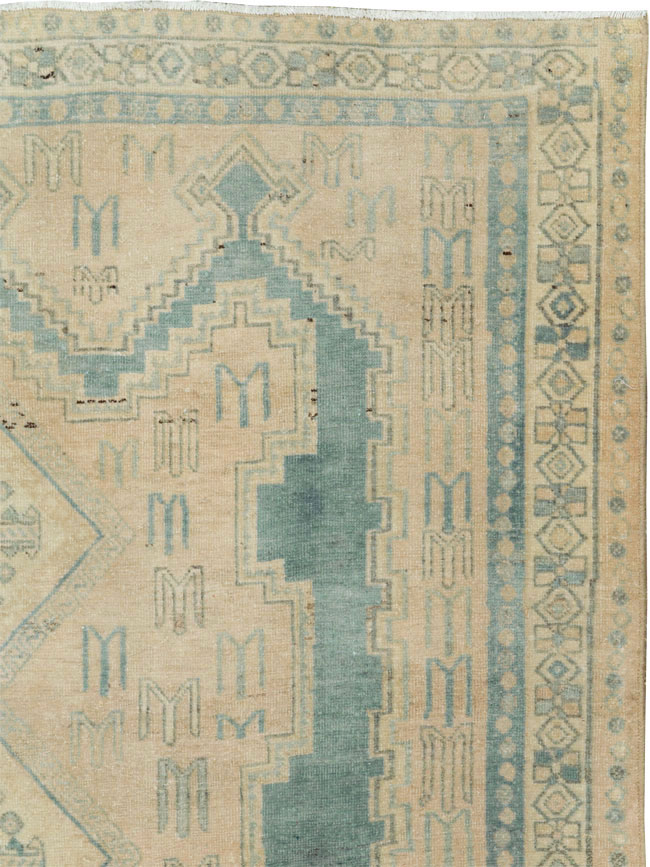 Vintage Persian Afshar Accent Rug, No.26851 - Staging