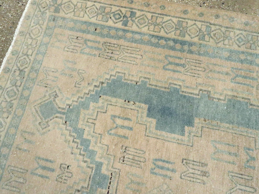 Vintage Persian Afshar Accent Rug, No.26851 - Staging