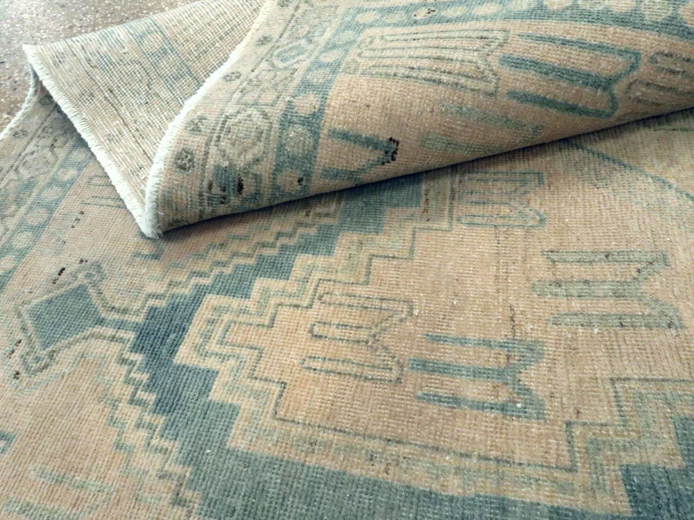 Vintage Persian Afshar Accent Rug, No.26851 - Staging