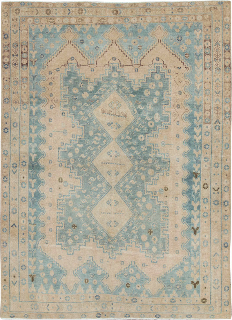 Vintage Persian Afshar Rug, No.26853 - Staging