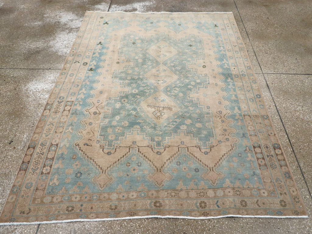 Vintage Persian Afshar Rug, No.26853 - Staging