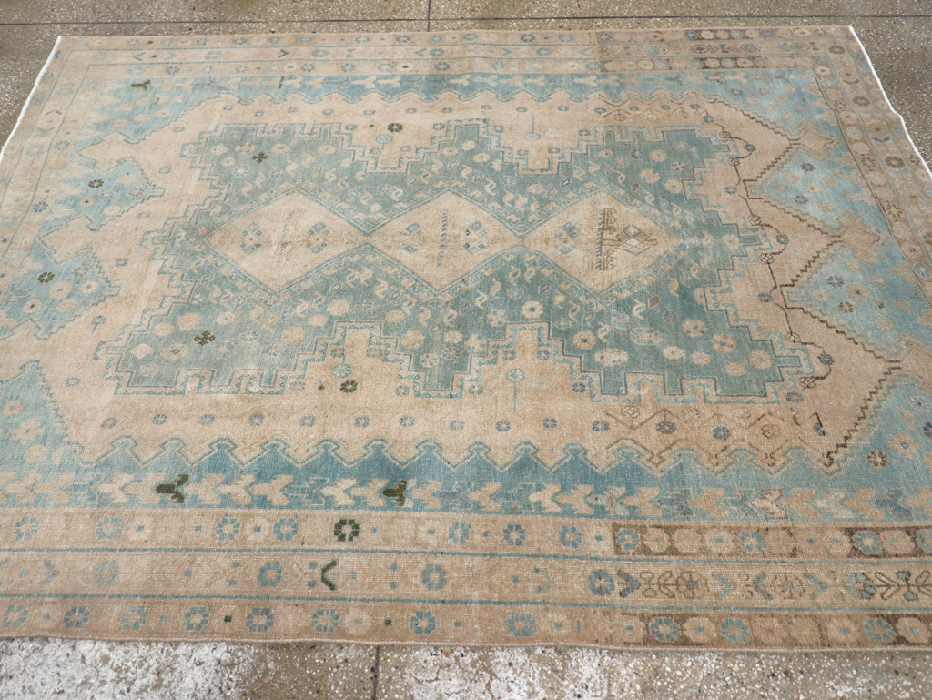 Vintage Persian Afshar Rug, No.26853 - Staging