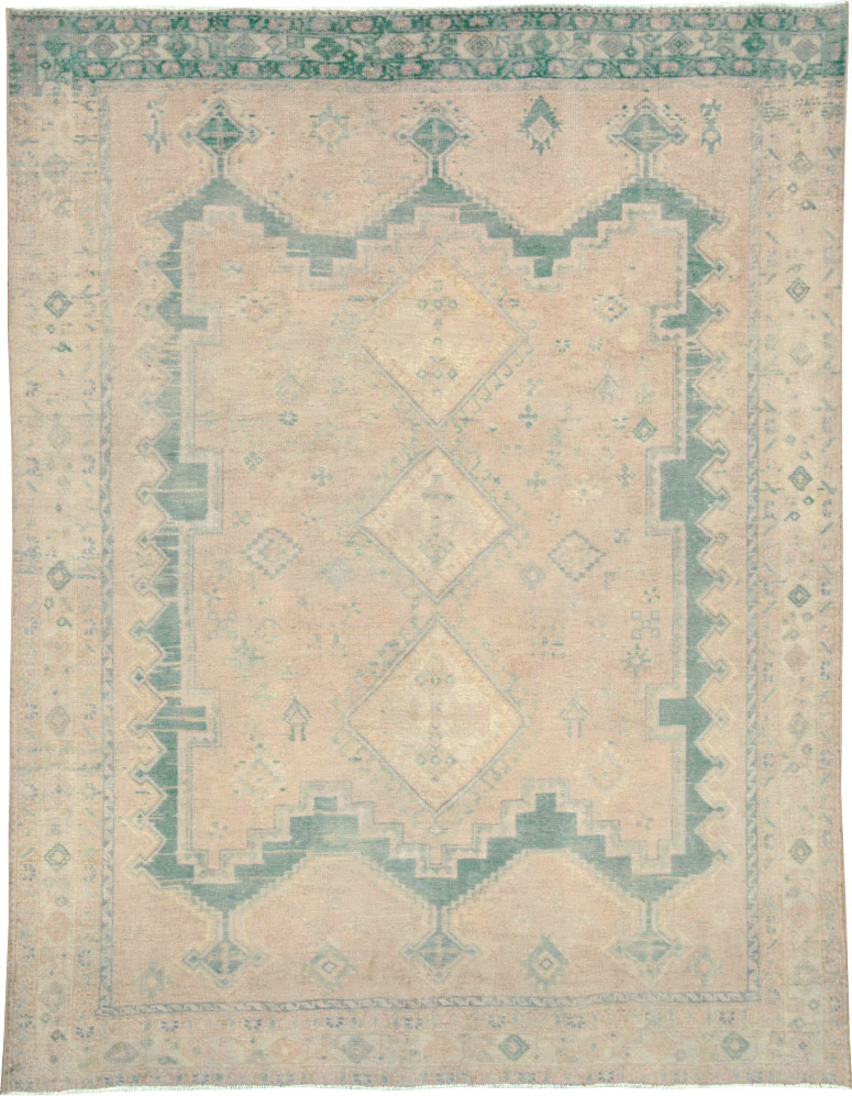 Vintage Persian Afshar Rug, No.26854 - Staging